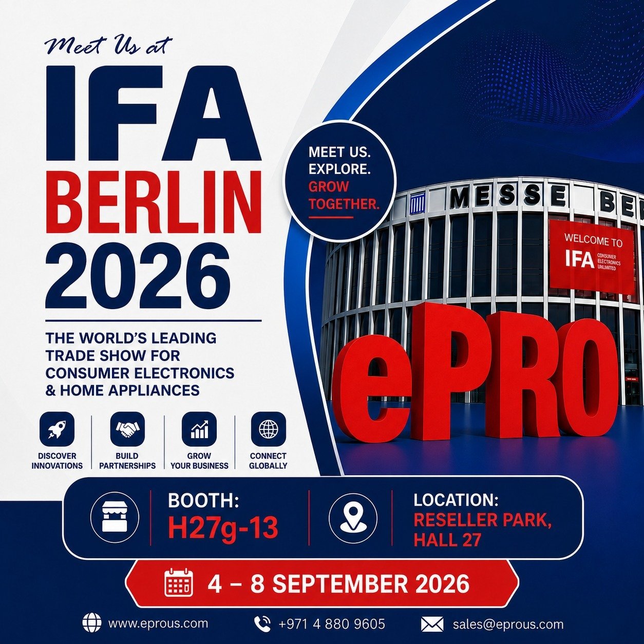 Meet Epro at IFA Berlin 2026 - Side Gallery 1